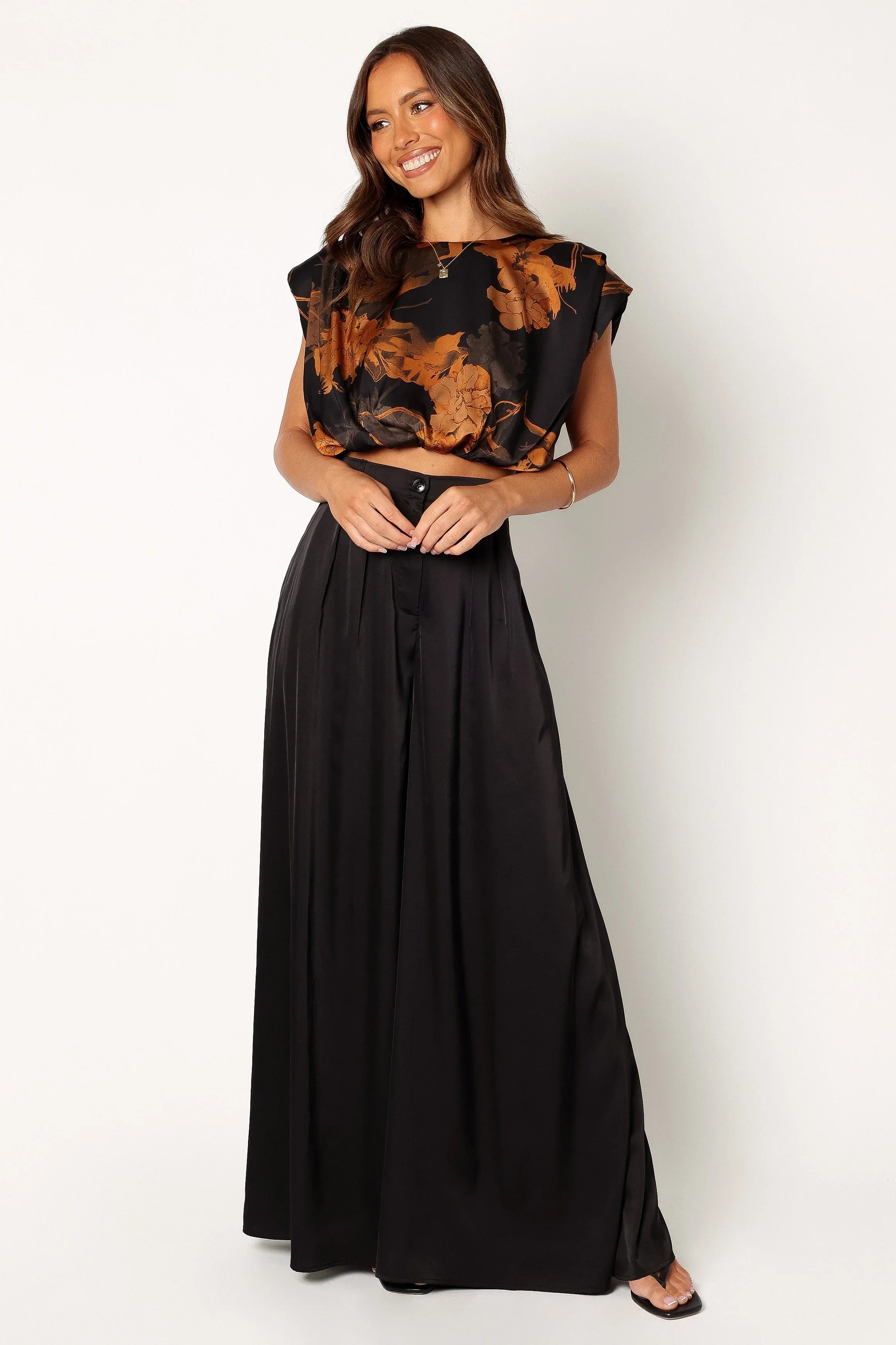 Taya Two Piece Set Black