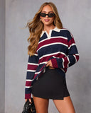 Porcha Collared Long Sleeve Top