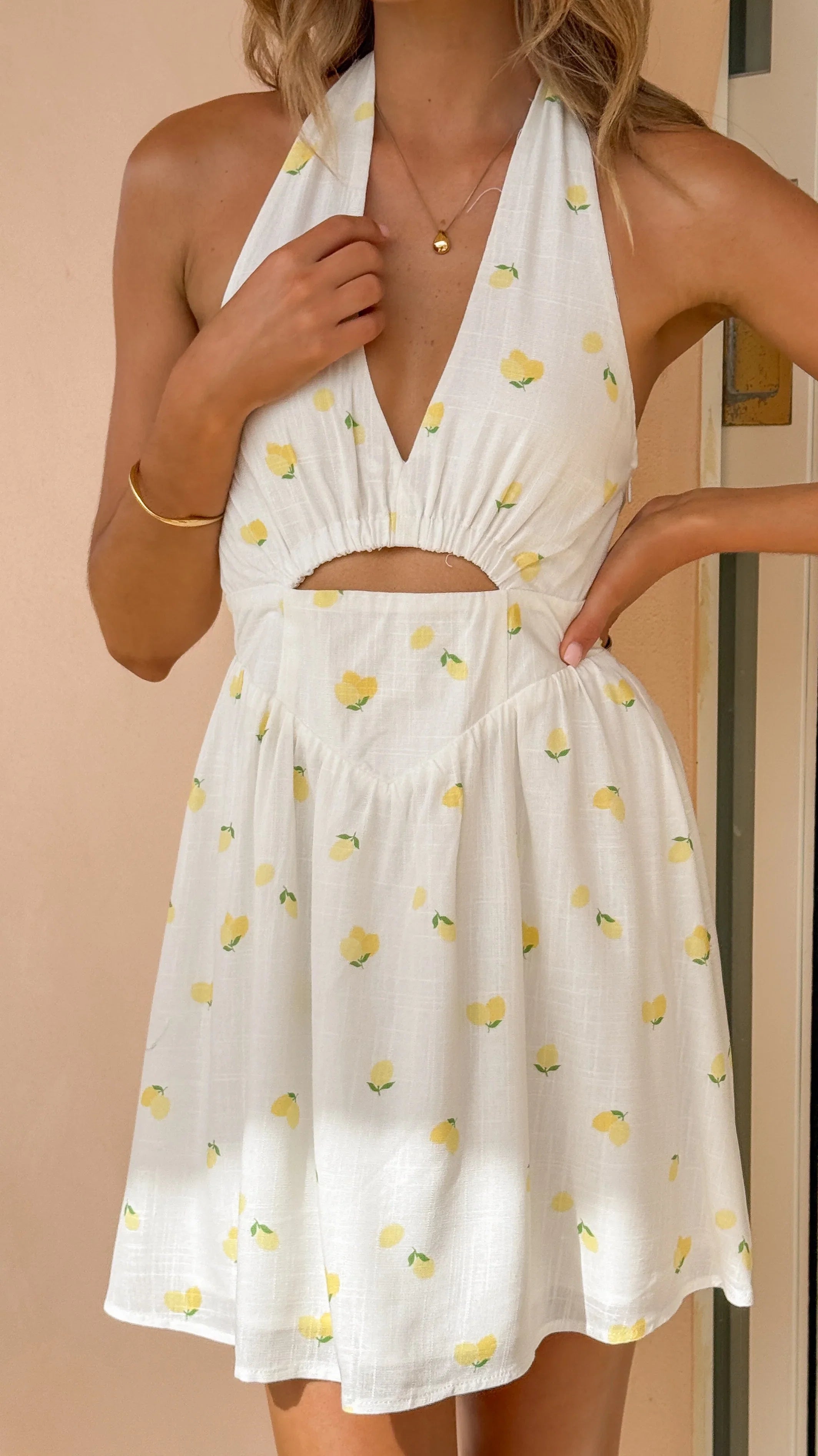 Kylie Mini Dress Limone