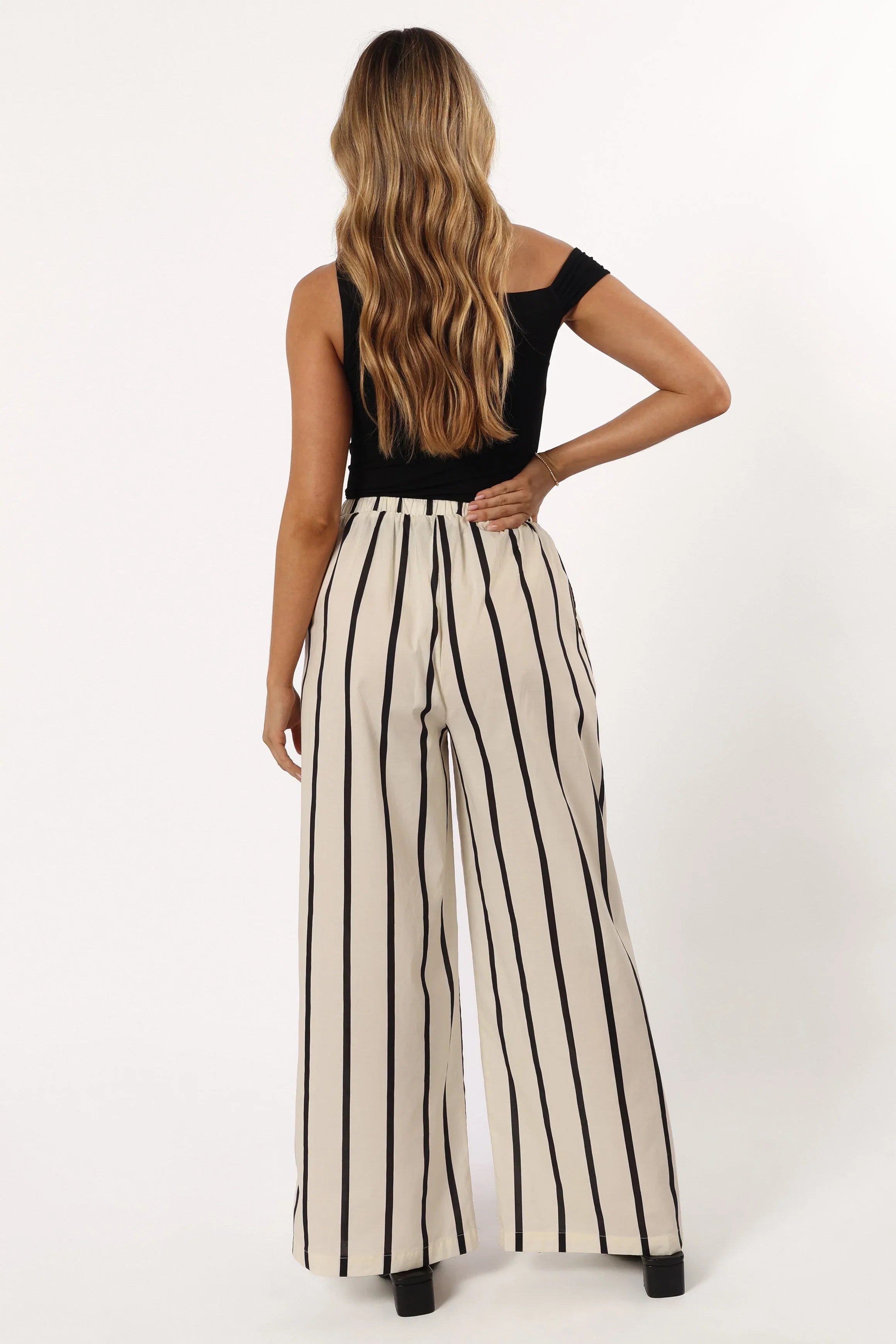 Silvia Pant Cream Stripe