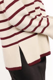 Aydee Cardigan Cherry Stripe