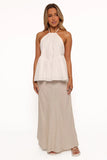 Vanessa Halterneck Top White