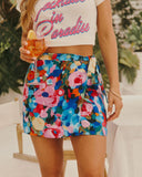 Roxane Abstract Print Wrap Skort