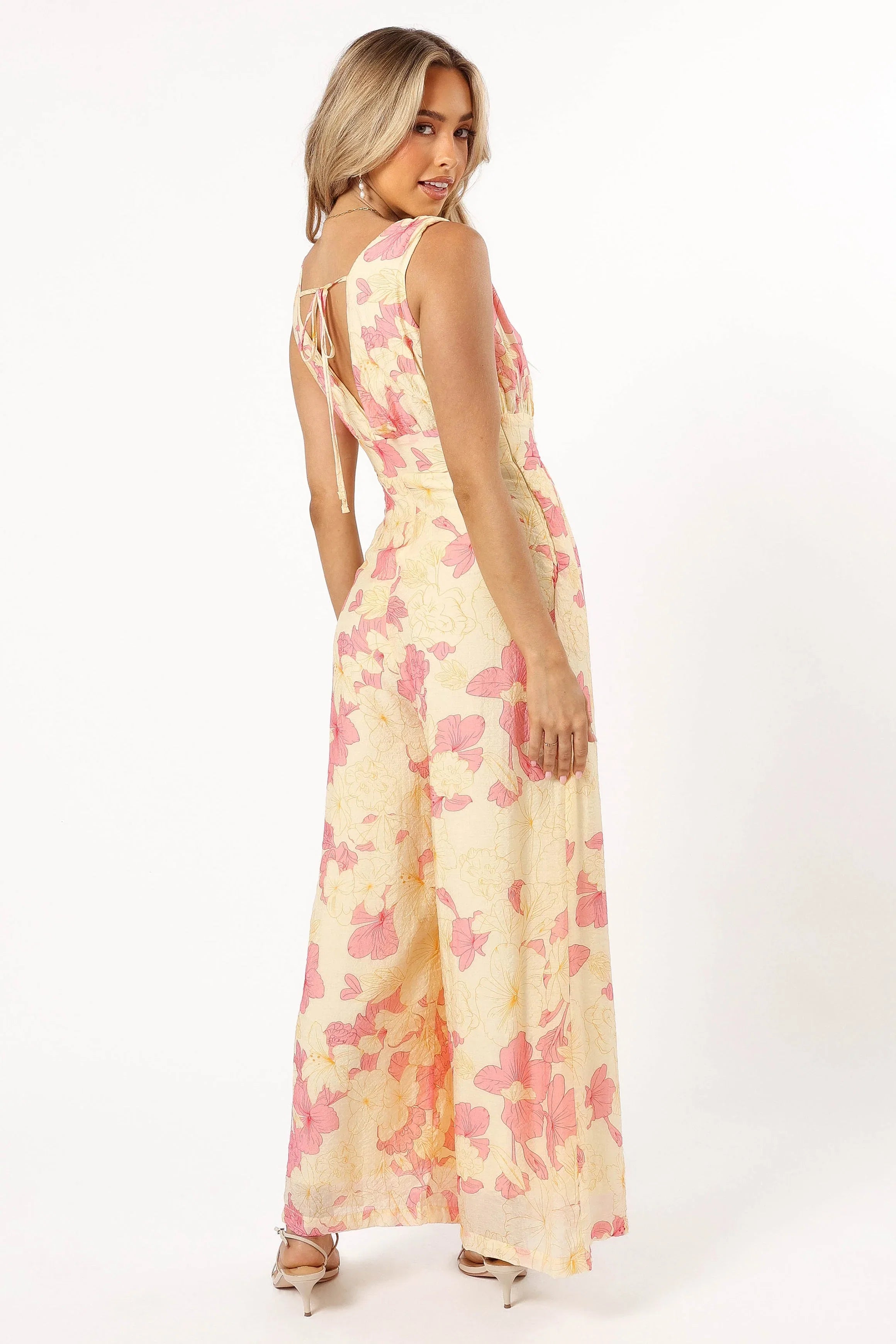 Halle Jumpsuit Yellow Pink