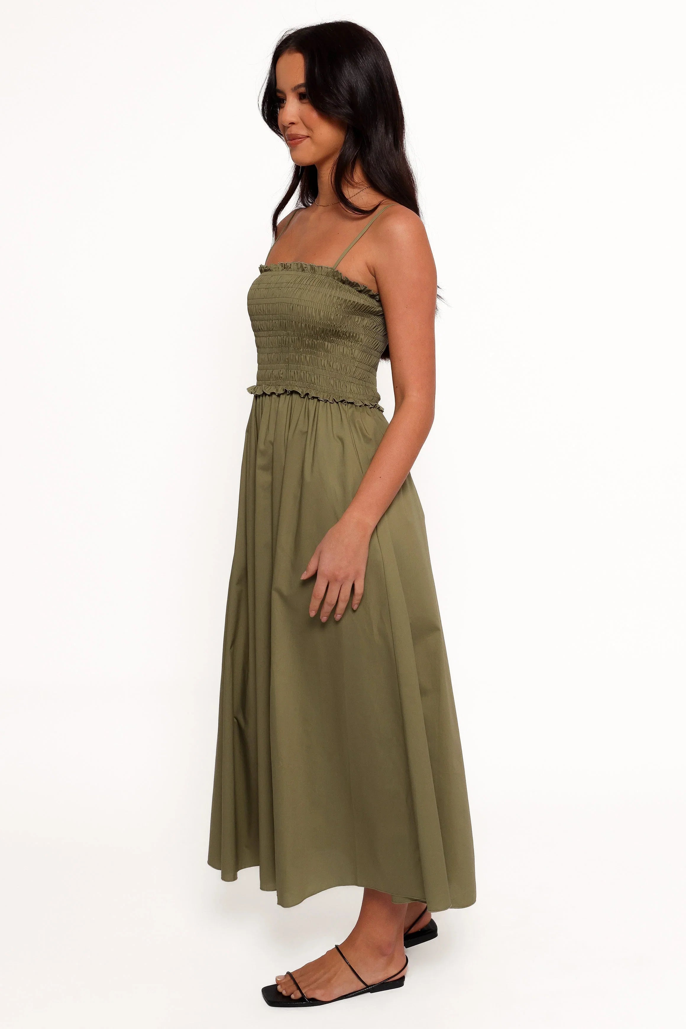 Nigella Maxi Dress Olive Green
