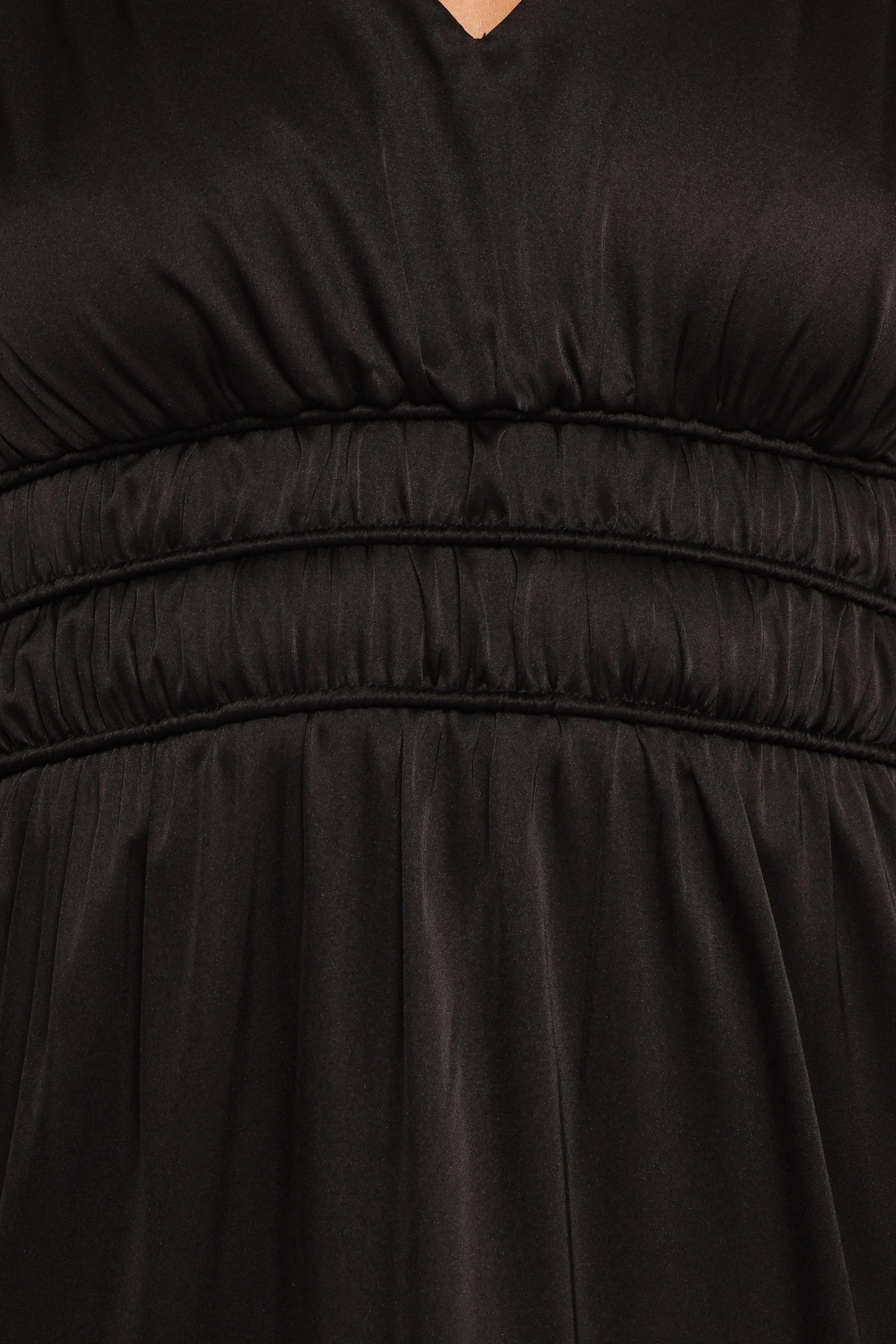 Rowen Long Sleeve Maxi Dress Black