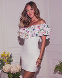 Day Affair Ruffle Floral Mini Dress