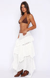 Wildflower Kiss Maxi Skirt White