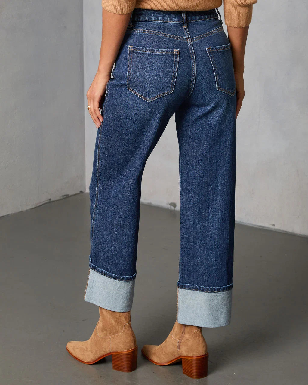Ashland Stretch High Rise Straight Leg Jeans