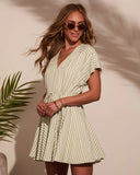 Dylann Striped Mini Dress