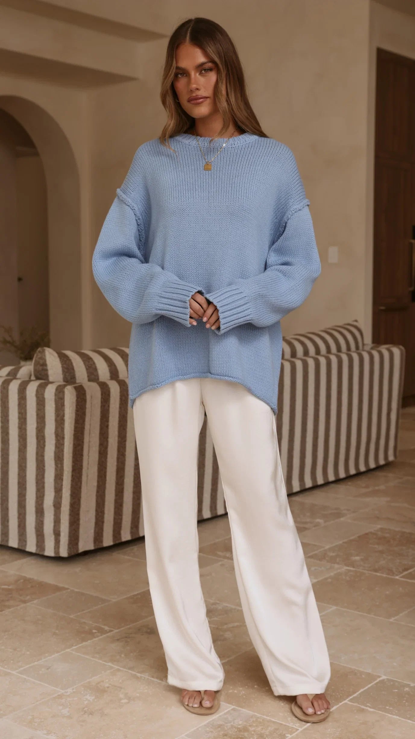 Hayden Knit Jumper Blue
