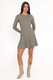 Darlina Long Sleeve Mini Dress Olive
