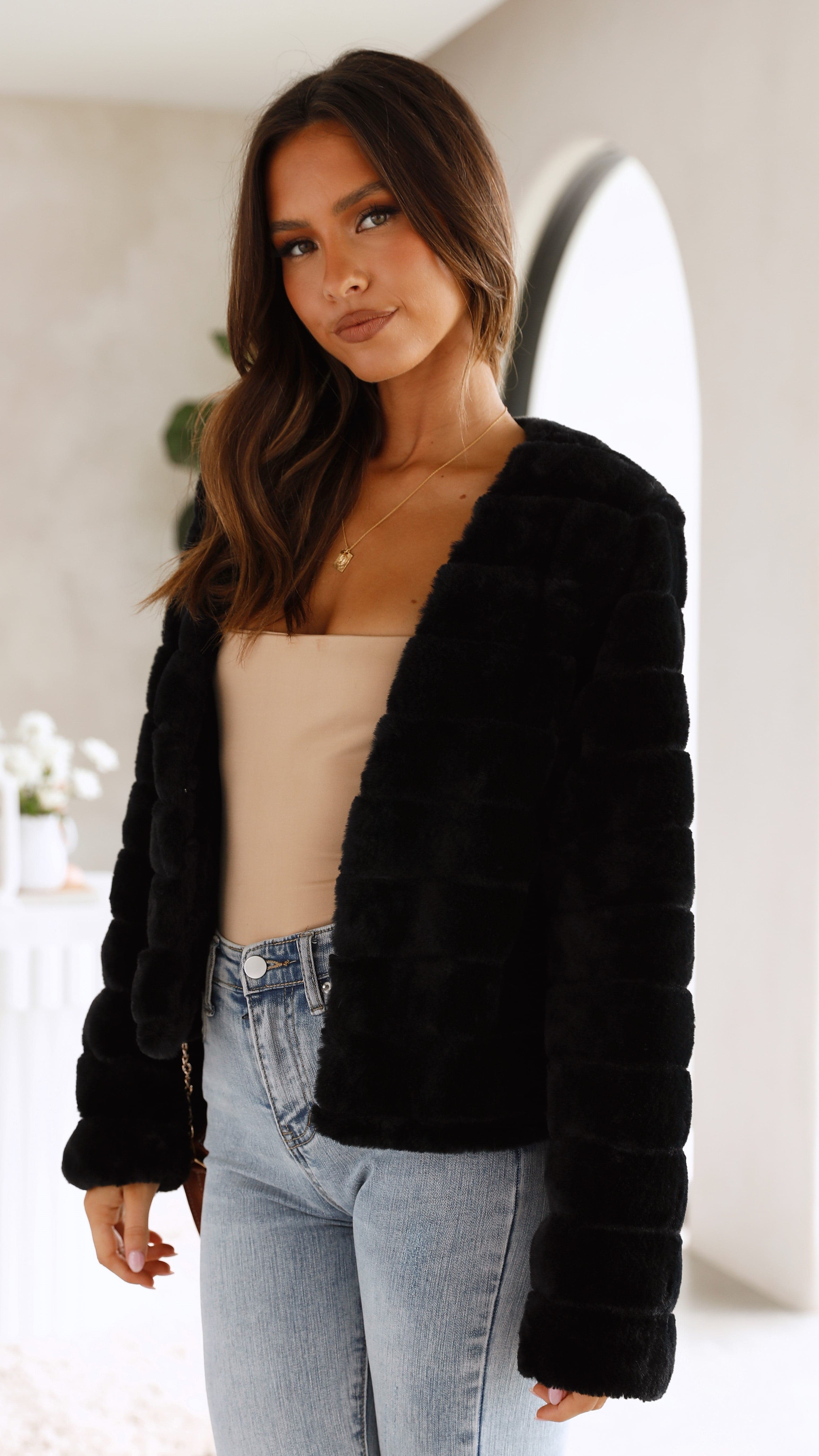 Tully Crop Jacket Black