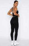 Form Leggings Black White
