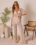 Solessa Lurex Crochet Cover Up Top