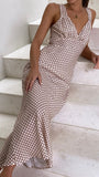 Rubie Maxi Dress Brown Geo