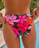 Wander Cove Tropical Floral High Rise Bikini Bottom