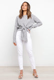 Captivate Knit Sweater Grey