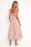 Lucille Maxi Dress Red Floral