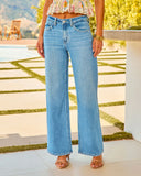 Selia Stretch High Rise Straight Leg Jeans