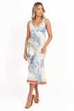 Lizza Maxi Dress Pale Blue Print