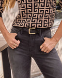 Solare Woven Leather Belt