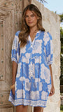 Tabitha Mini Dress La Mer Blue
