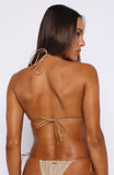 Matera Bikini Top Gold Shimmer