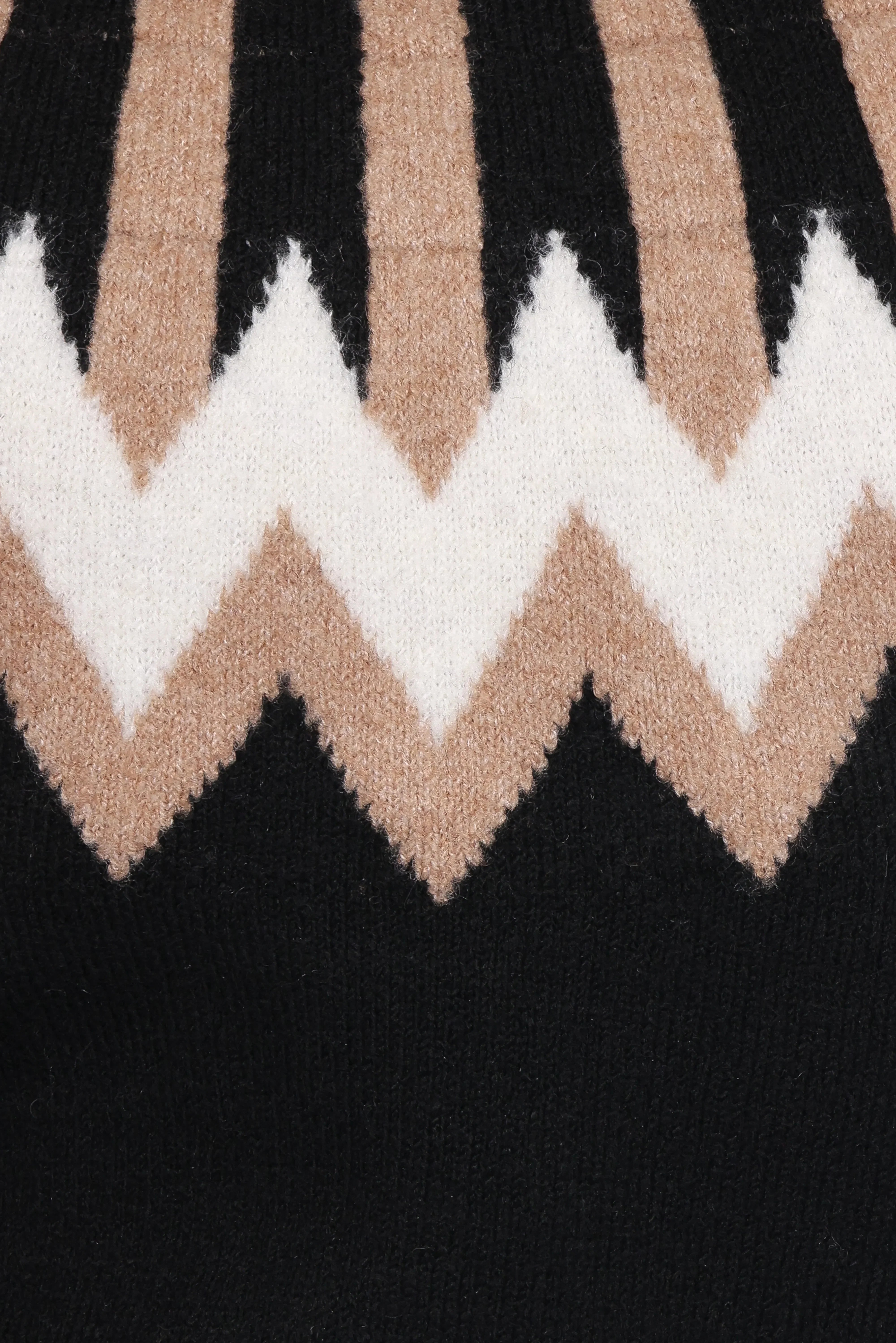Donner Fairisle Mockneck Sweater Black