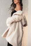 Meeka Faux Fur Jacket Beige
