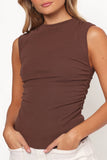 Nissa Top Chocolate Brown