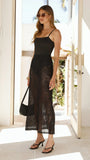 Louisa Lace Maxi Skirt Black