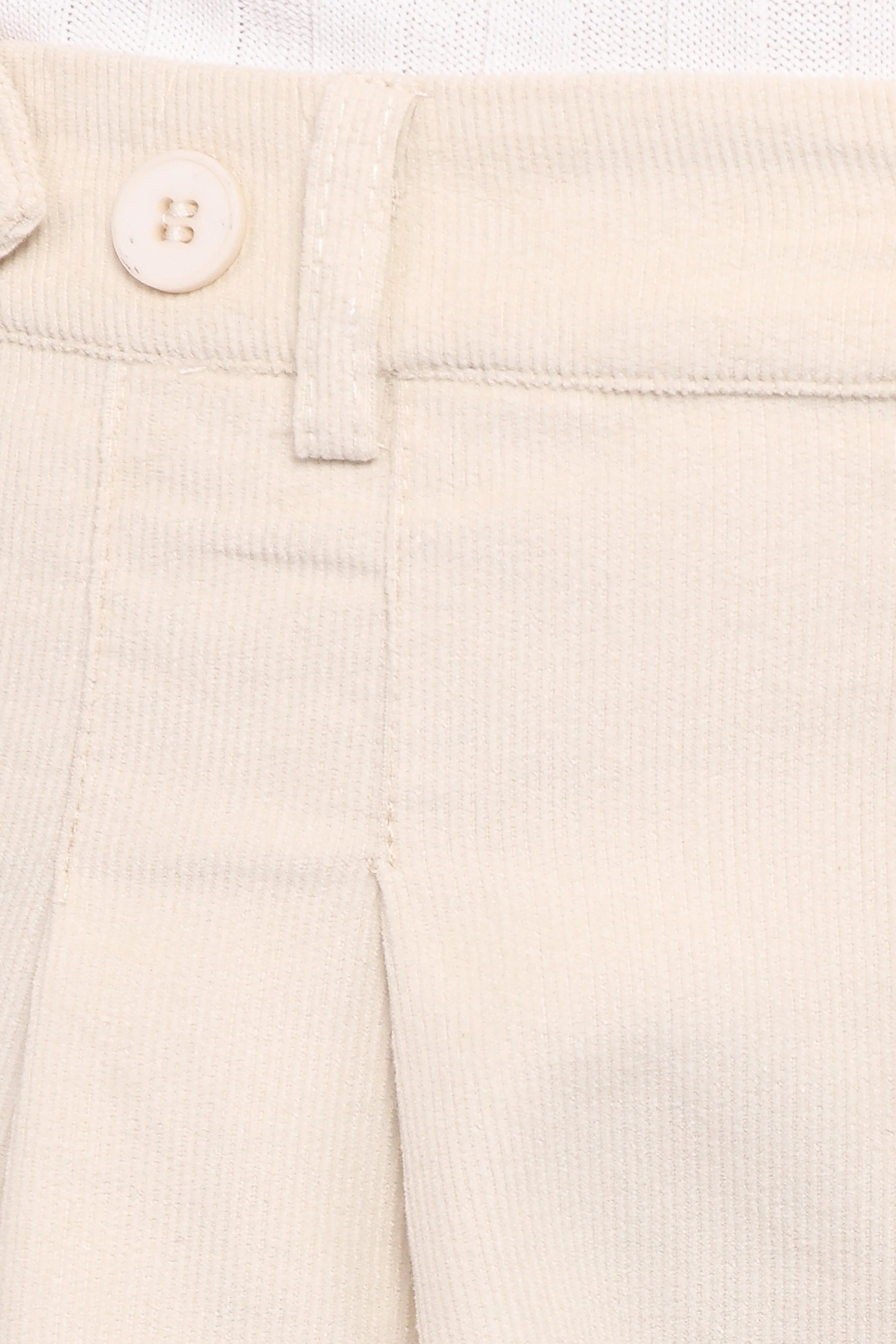 Faelan Wide Leg Cord Pants Beige