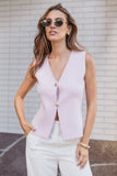Everlee Knit Vest Top Pink