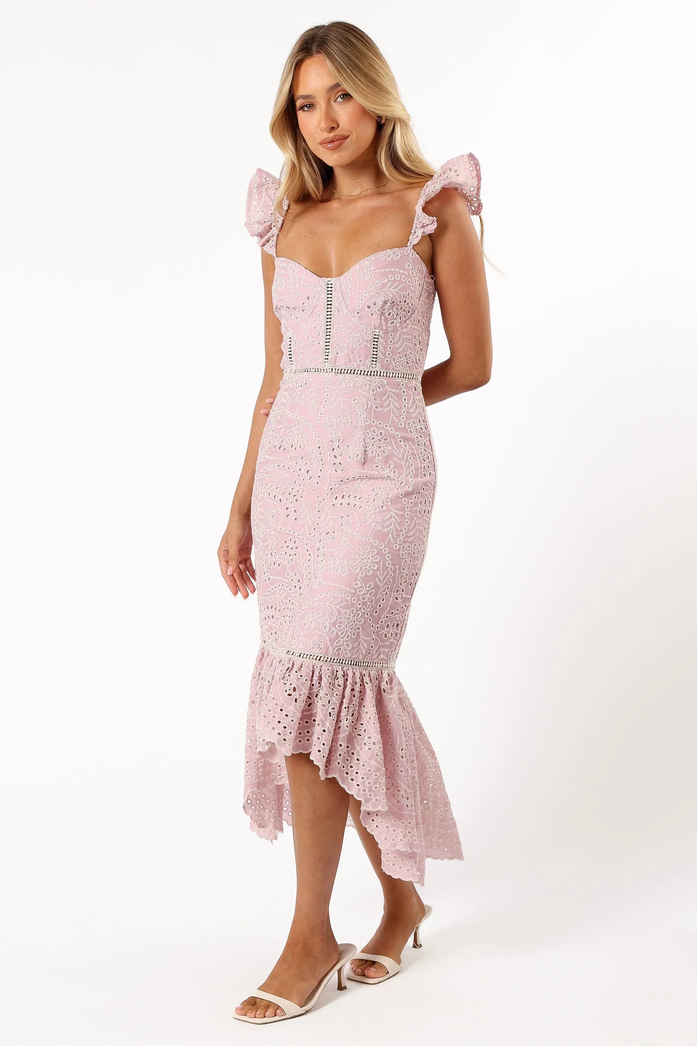 Novella Midi Dress Pink