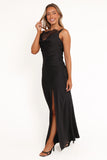 Evana Lace Maxi Dress Black