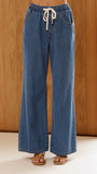 Elandra Wide Leg Pants Dark Denim