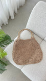 Solana Summer Tote Bag Tan Straw