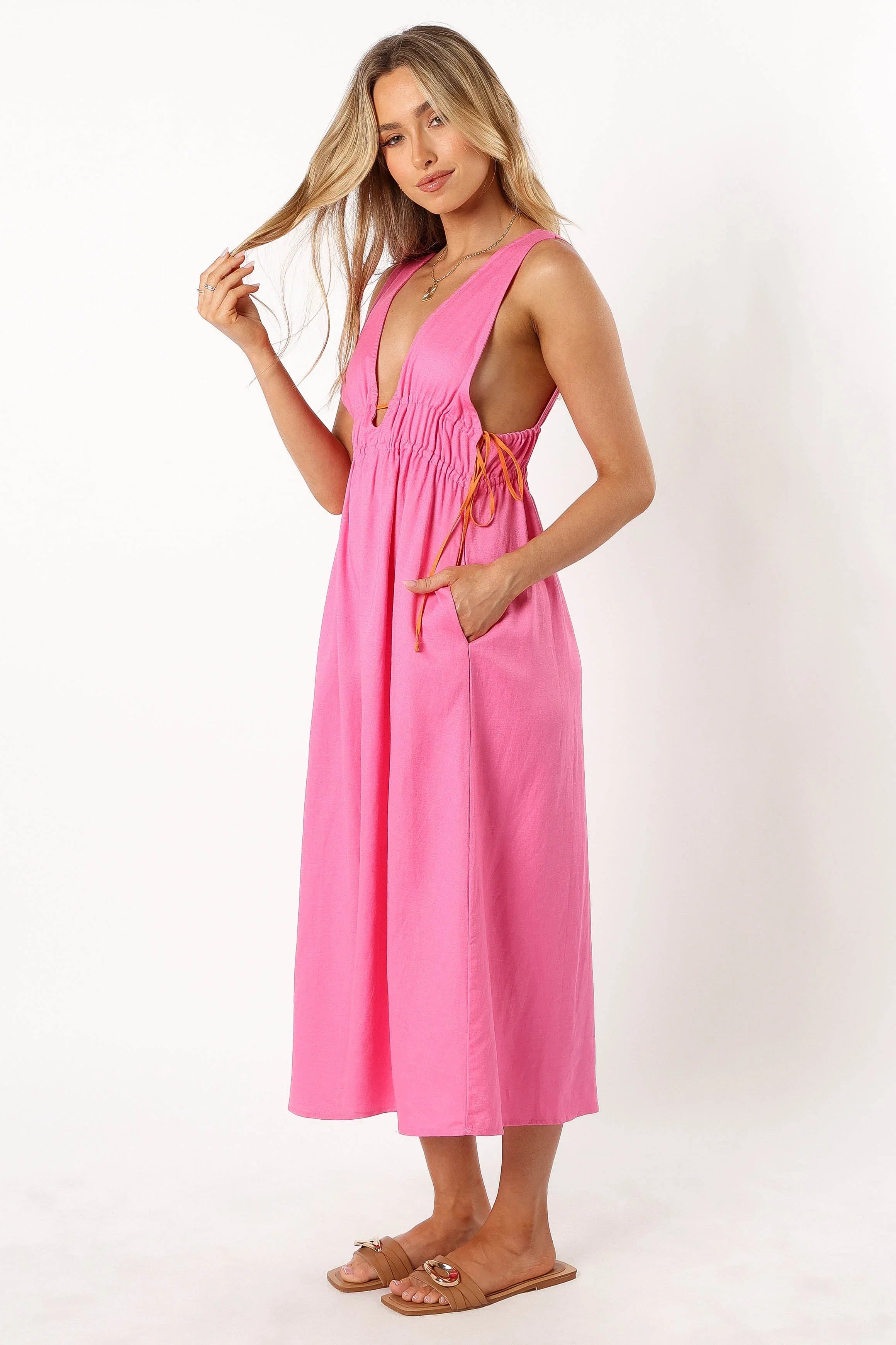 Lydia Midi Dress Pink