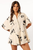 Sebastian Romper White Black Print