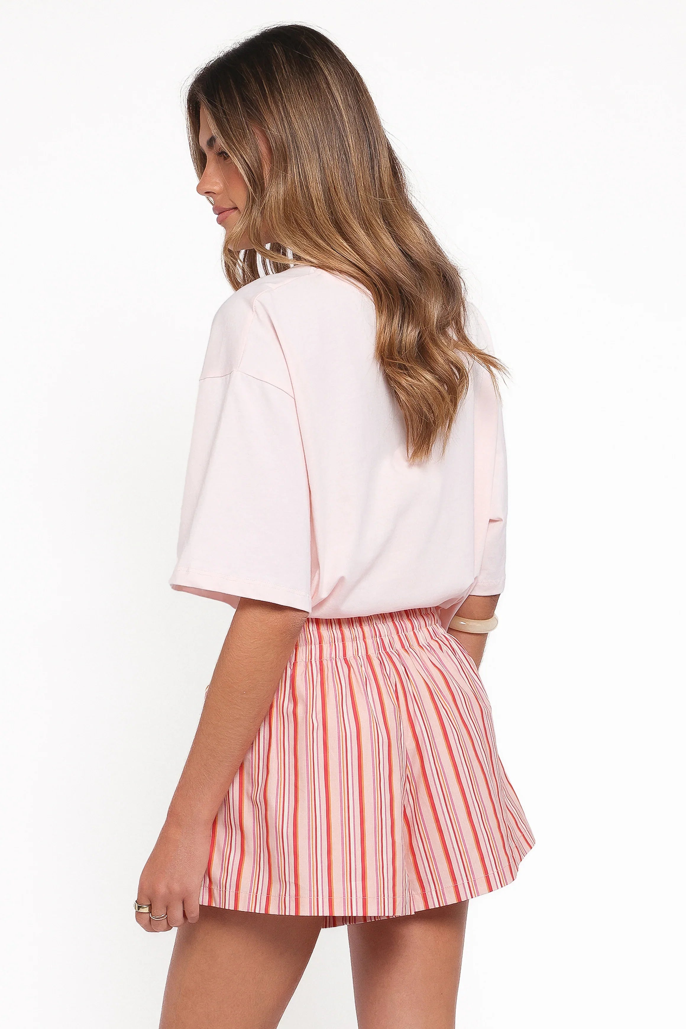 Mattina Shorts Peach Stripe