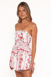 Noelia Romper Red Rose