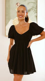 Sahirah Mini Dress Black