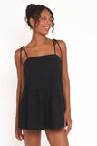 Rubie Tie Shoulder Romper Black