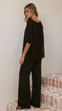 Davette Mesh T Shirt Black