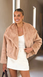 Tulum Crop Jacket Camel