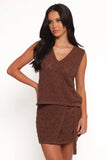 Palma Knit Top Chocolate