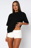 Dont Save Her Low Rise Shorts White