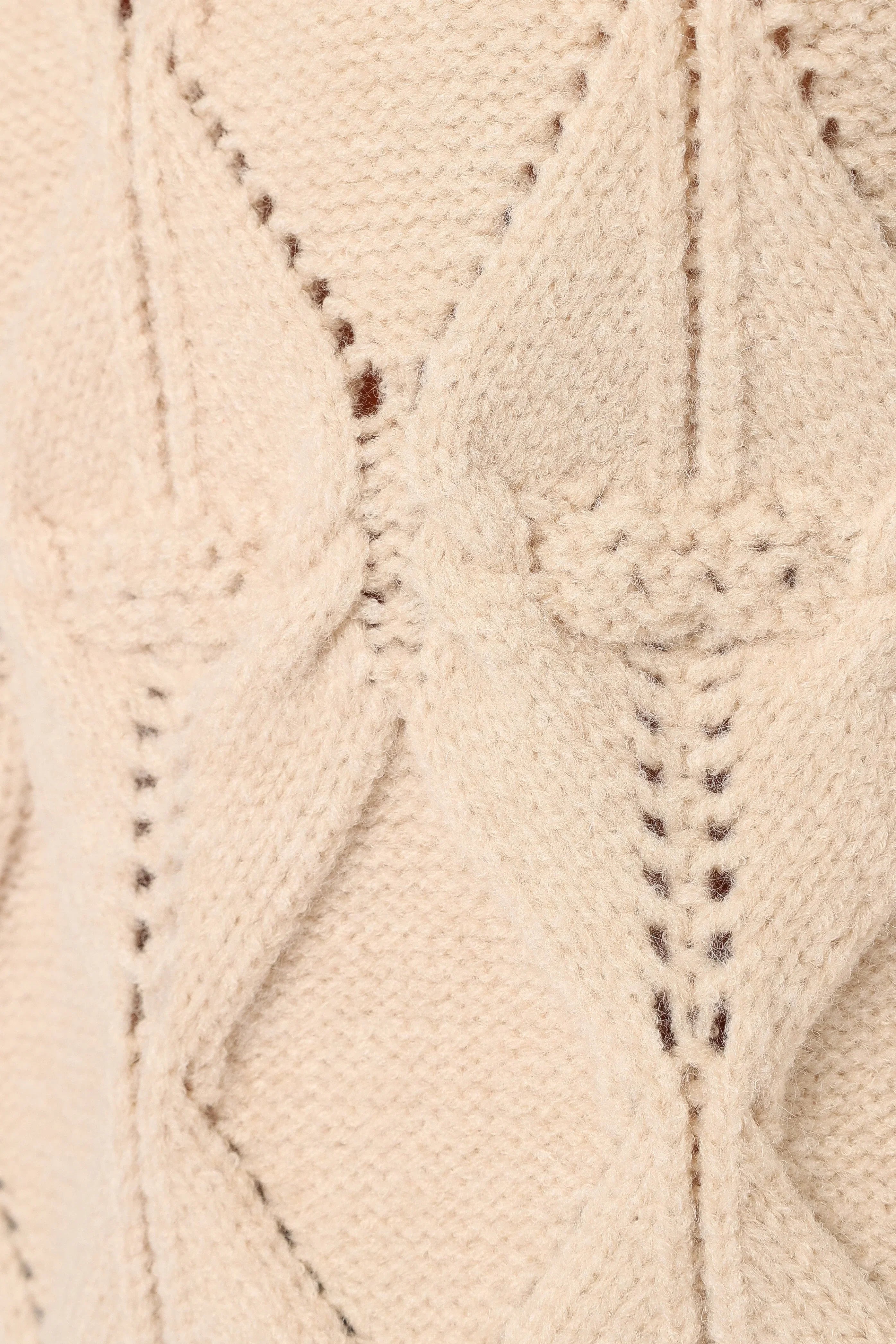 Zephie Sleeveless Tie Side Knit Sweater Light Taupe