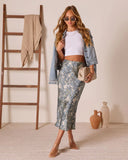 Poppy Dust Floral Maxi Skirt